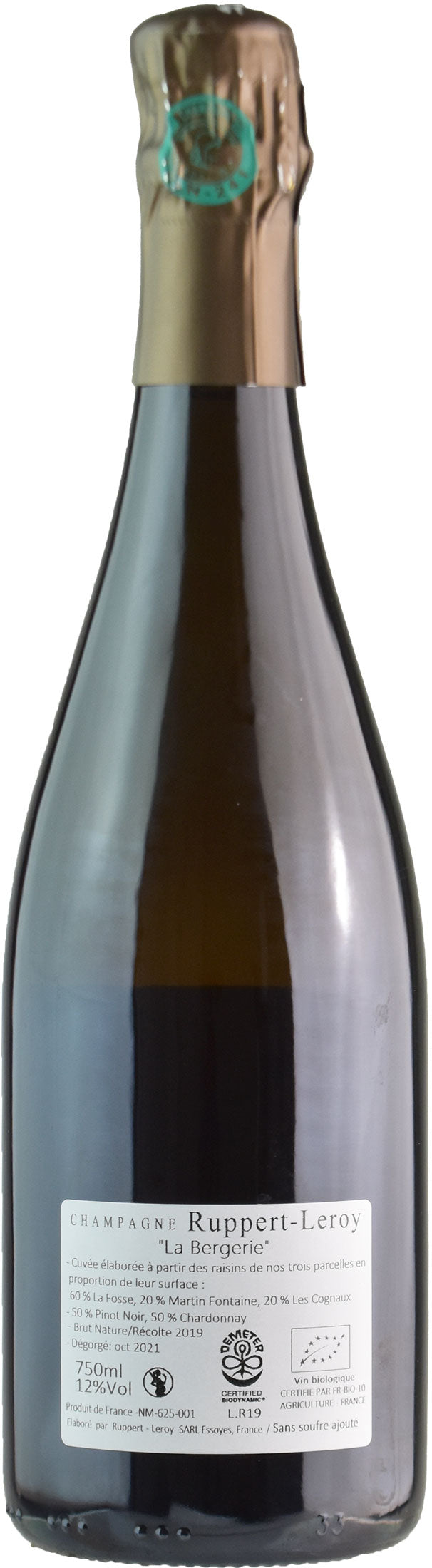 Ruppert Leroy Champagne La Bergerie Brut Nature