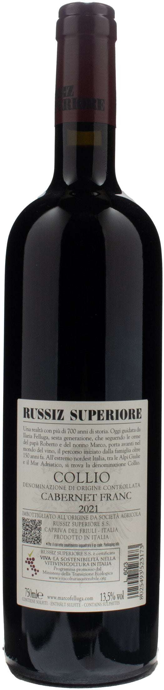 Russiz Superiore Collio Cabernet Franc 2021