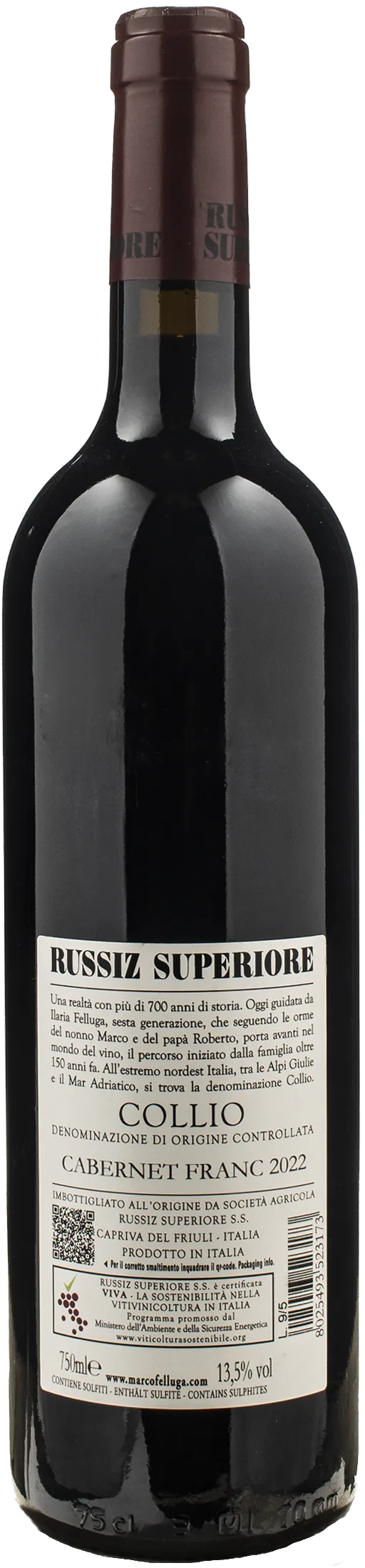 Russiz Superiore Collio Cabernet Franc 2022