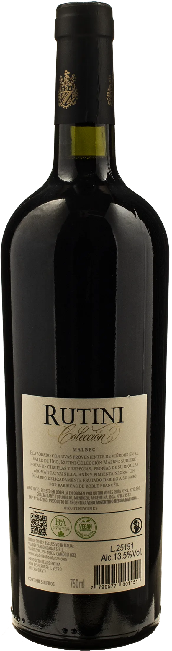 Rutini Collection Malbec 2023