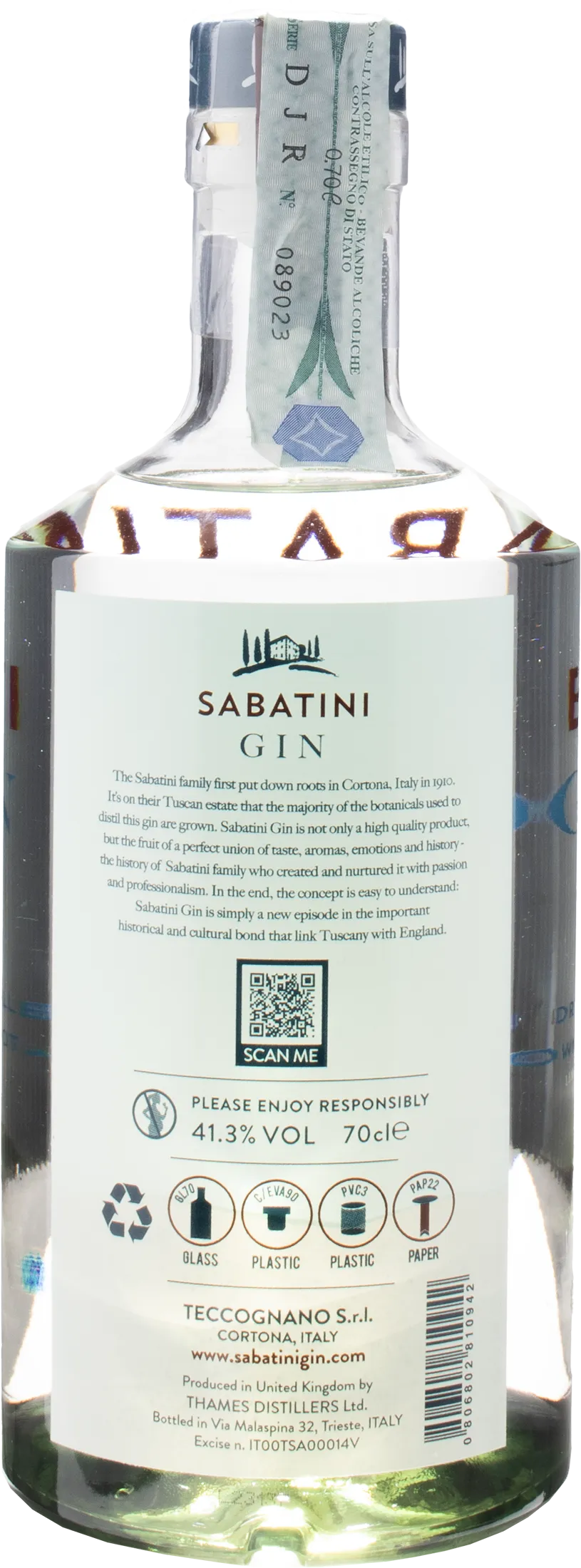 Sabatini Gin 0.70L