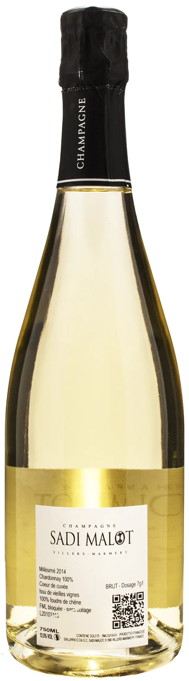 Sadi Malot Champagne 1er Cru Blanc de Blancs Coup de Foudre 2014