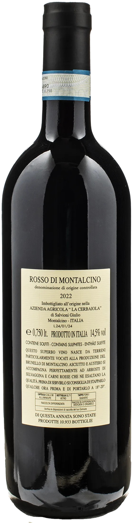 Salvioni La Cerbaiola Rosso di Montalcino 2022
