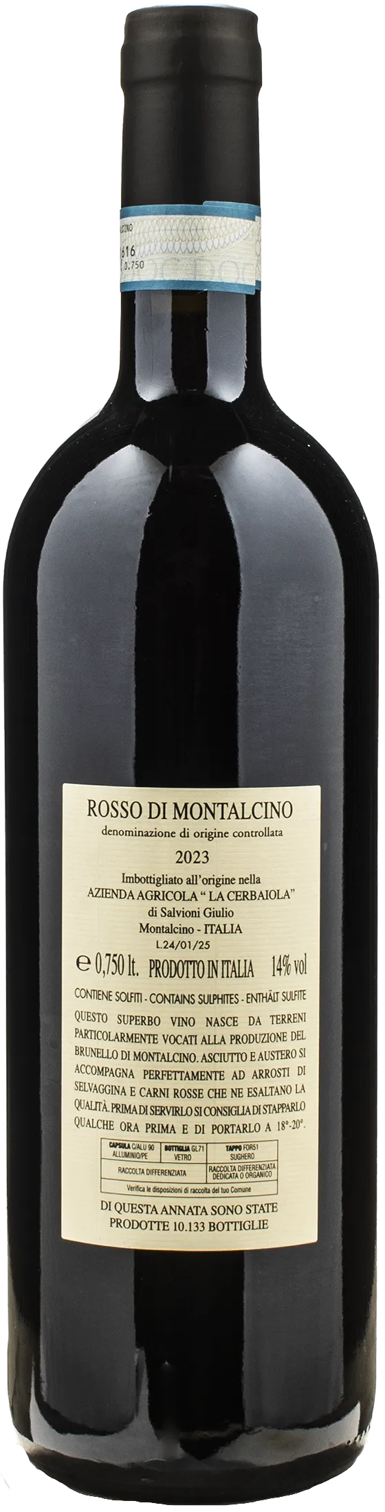 Salvioni La Cerbaiola Rosso di Montalcino 2023