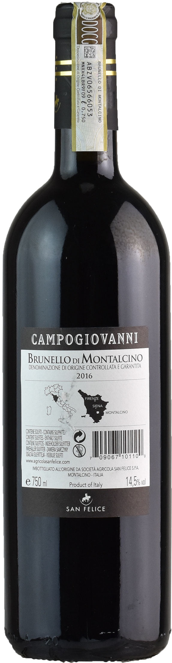 San Felice Brunello di Montalcino Campogiovanni 2016