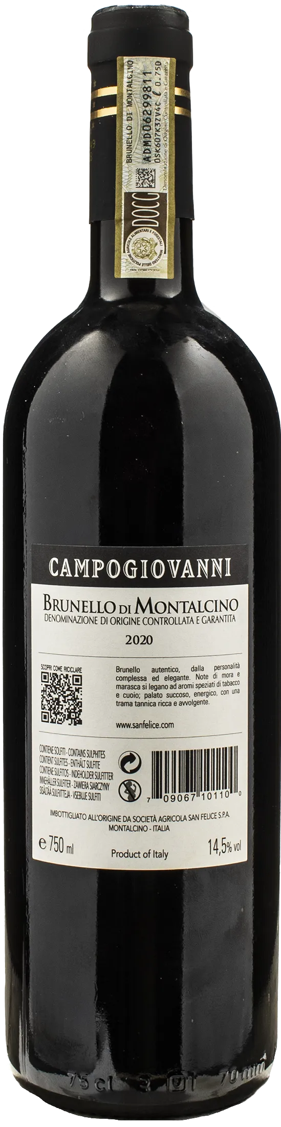 San Felice Brunello di Montalcino Campogiovanni 2020