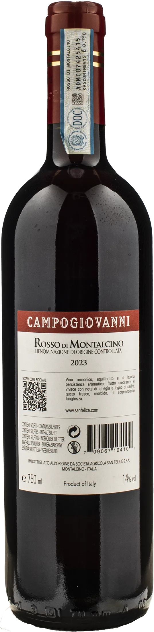 San Felice Rosso di Montalcino Campogiovanni 2023