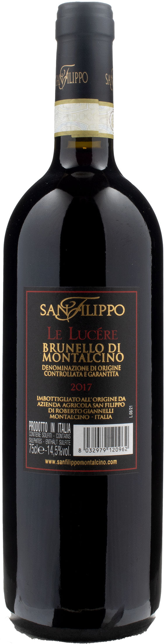 San Filippo Brunello di Montalcino Le Lucere 2017
