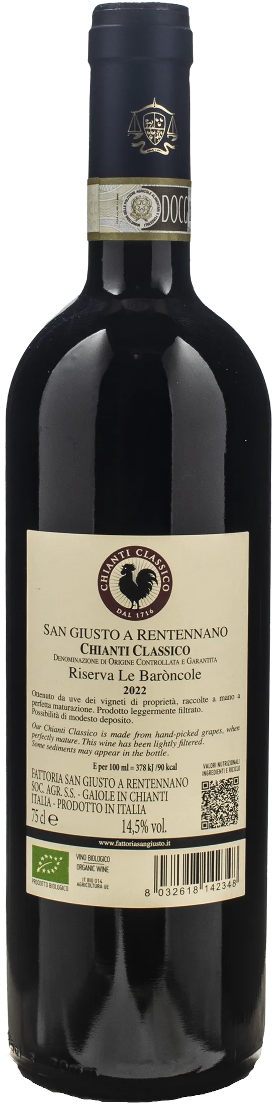 San Giusto a Rentennano Chianti Classico Le Baroncole Riserva 2022
