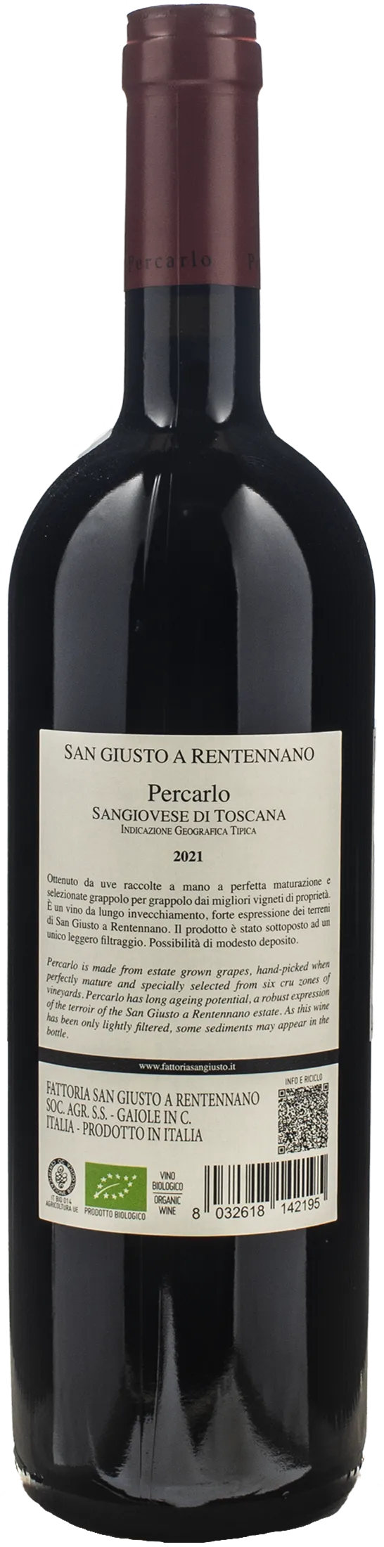 San Giusto a Rentennano Percarlo Sangiovese 2021