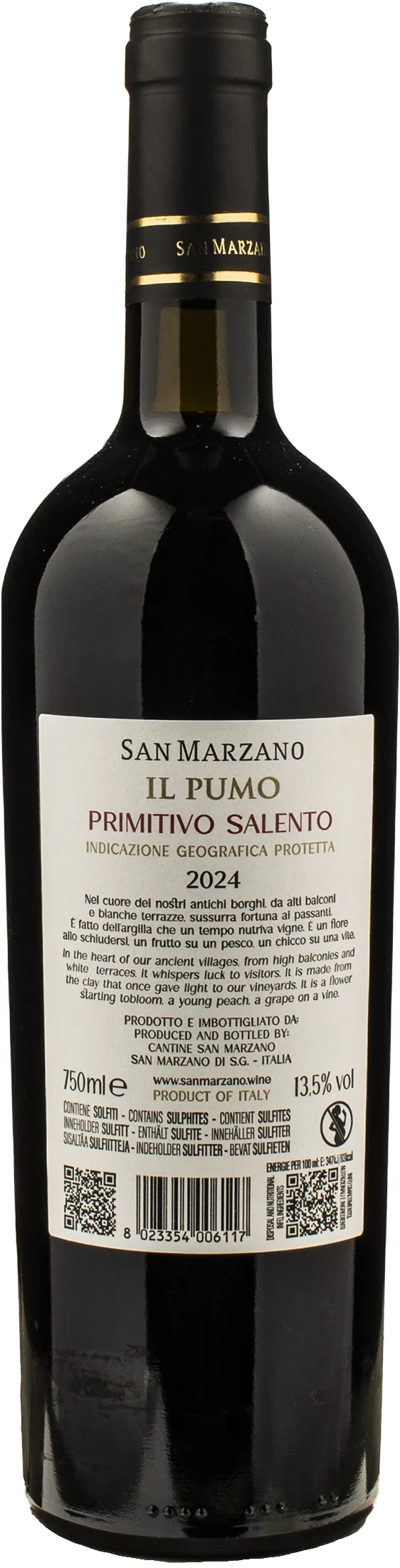 San Marzano Il Pumo Primitivo Salento 2024