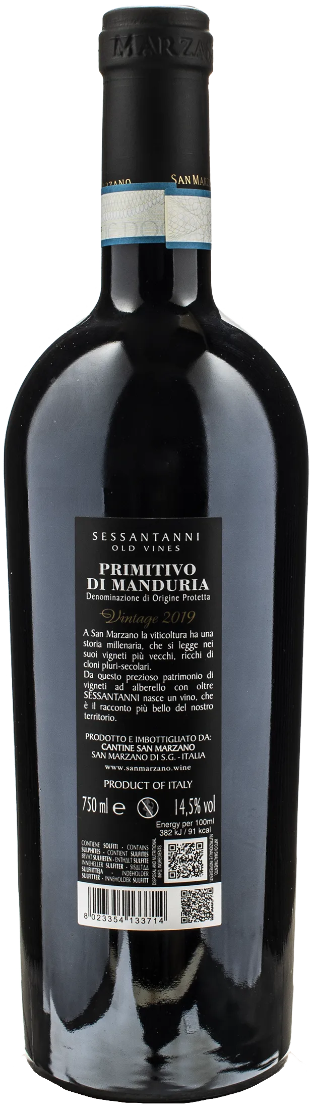 San Marzano Sessantanni Primitivo di Manduria Vintage 2019