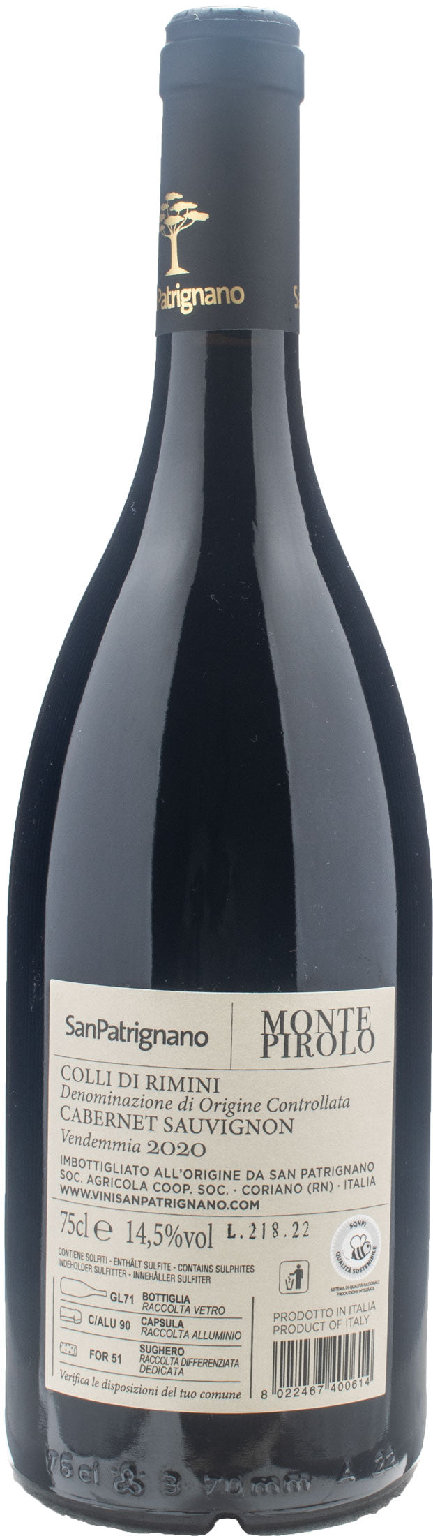 San Patrignano Cabernet Sauvignon Montepirolo 2020