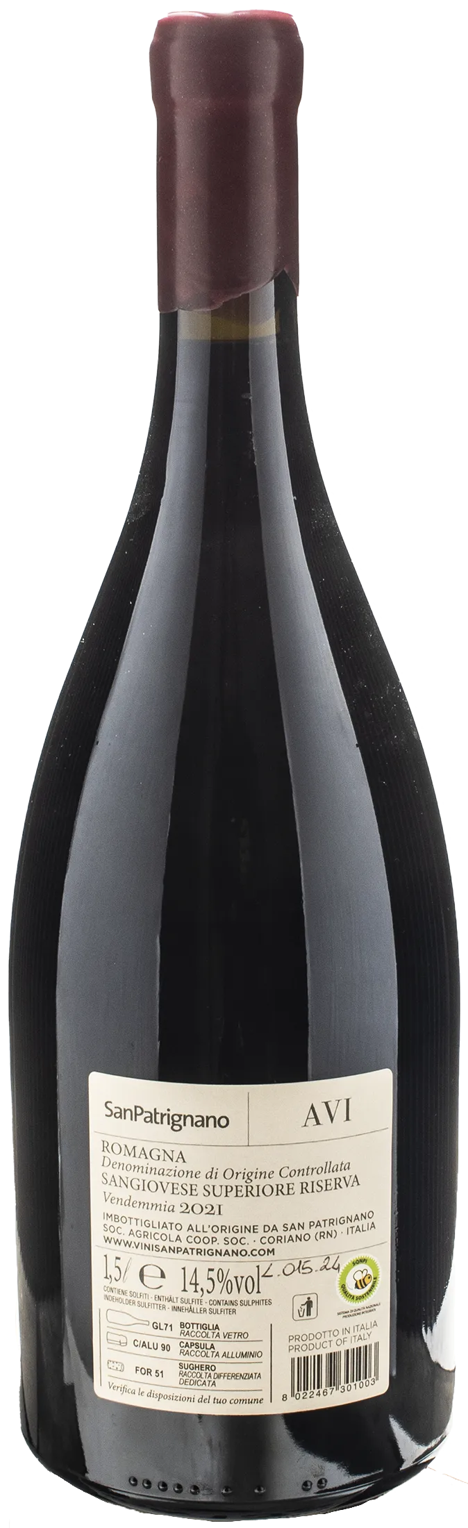 San Patrignano Sangiovese Superiore Riserva AVI Magnum 2021