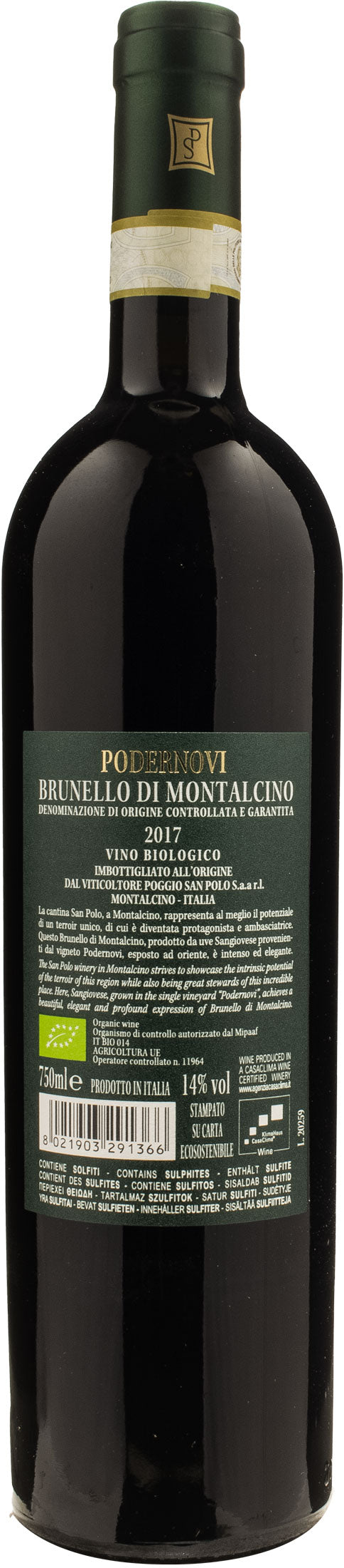 San Polo Brunello di Montalcino Podernovi 2017