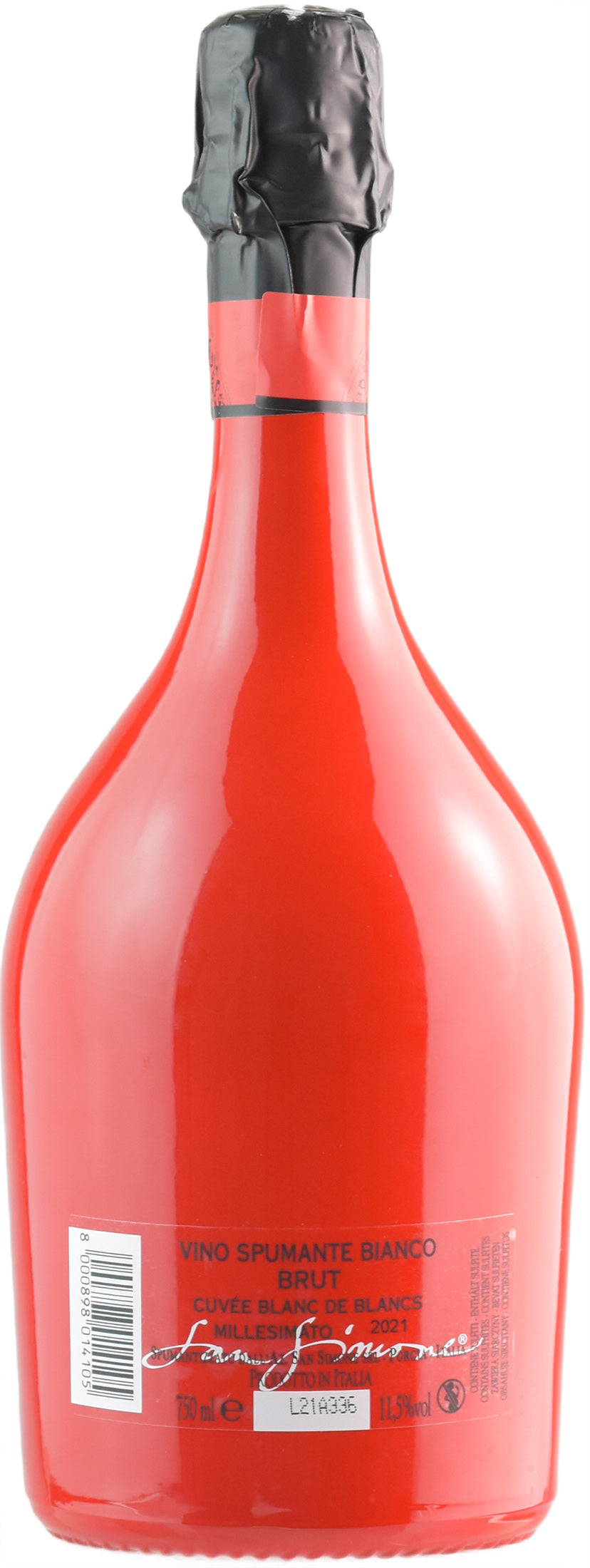 San Simone Cuvée Blanc de Blancs Perlae Naonis Red Edition Brut Millesimato 2021