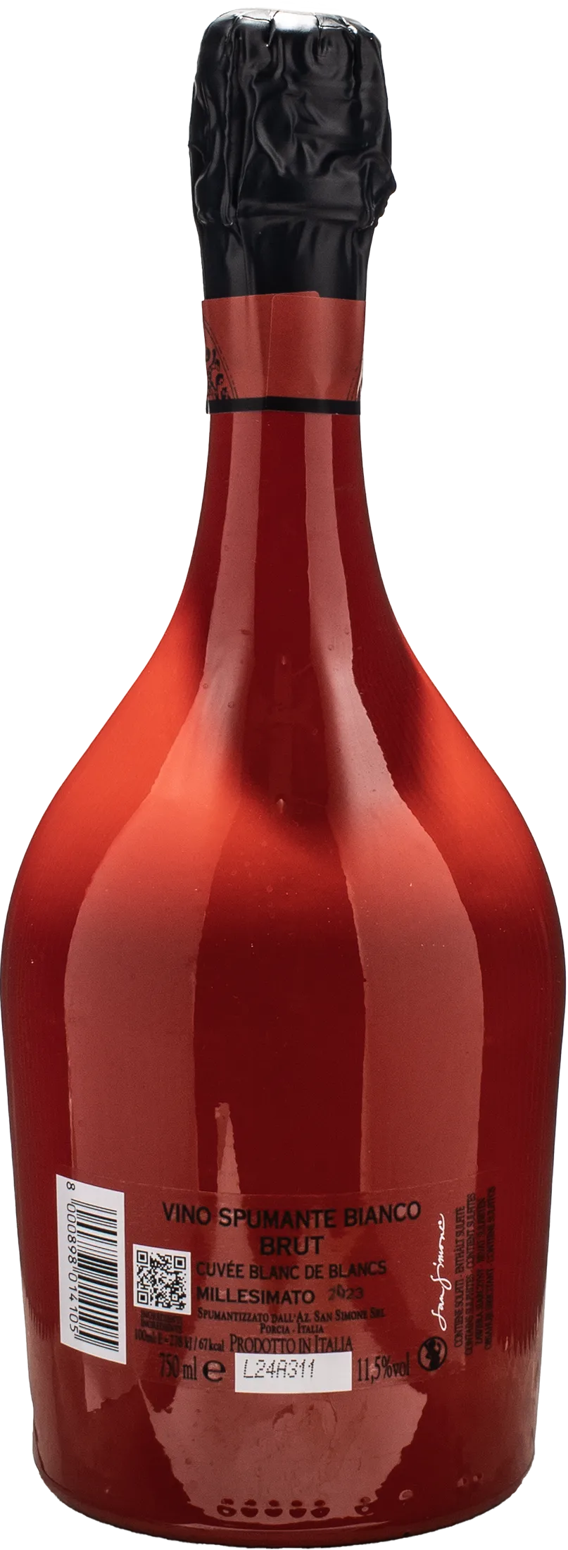 San Simone Cuvee Blanc de Blancs Perlae Naonis Red Edition Brut Millesimato 2023