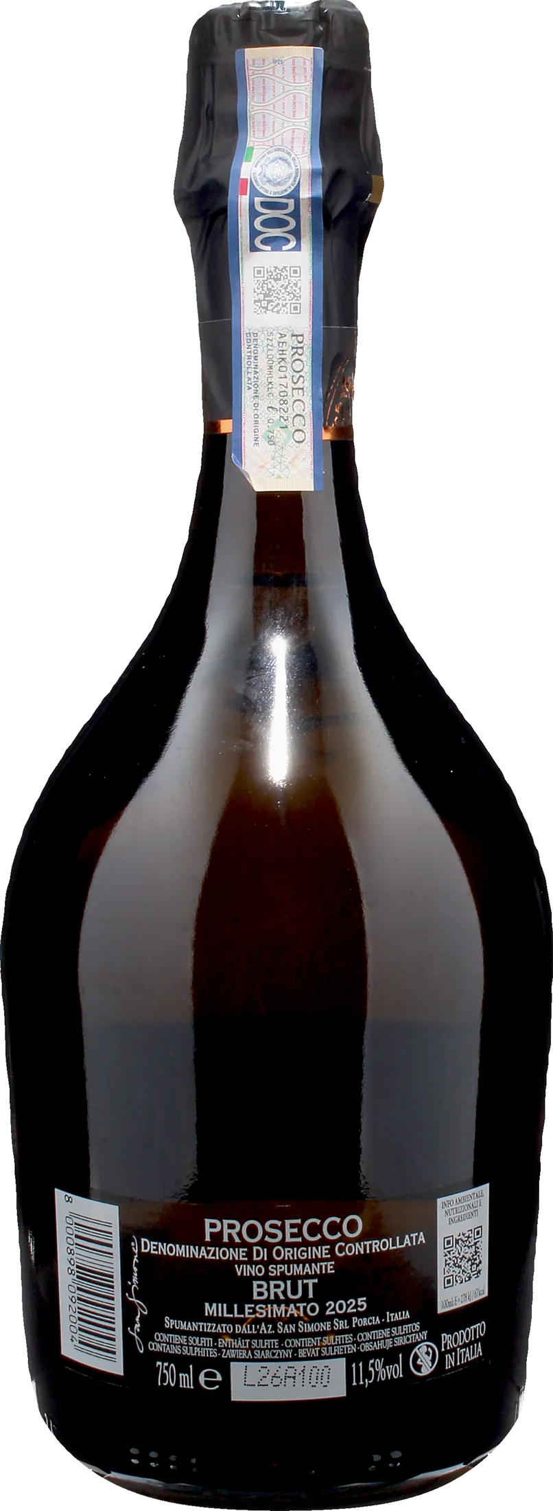 San Simone Prosecco Millesimato Perlae Naonis Brut 2025