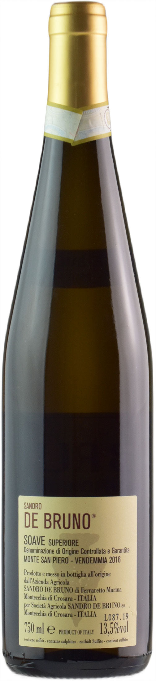 Sandro De Bruno Soave Superiore Monte San Piero 2016