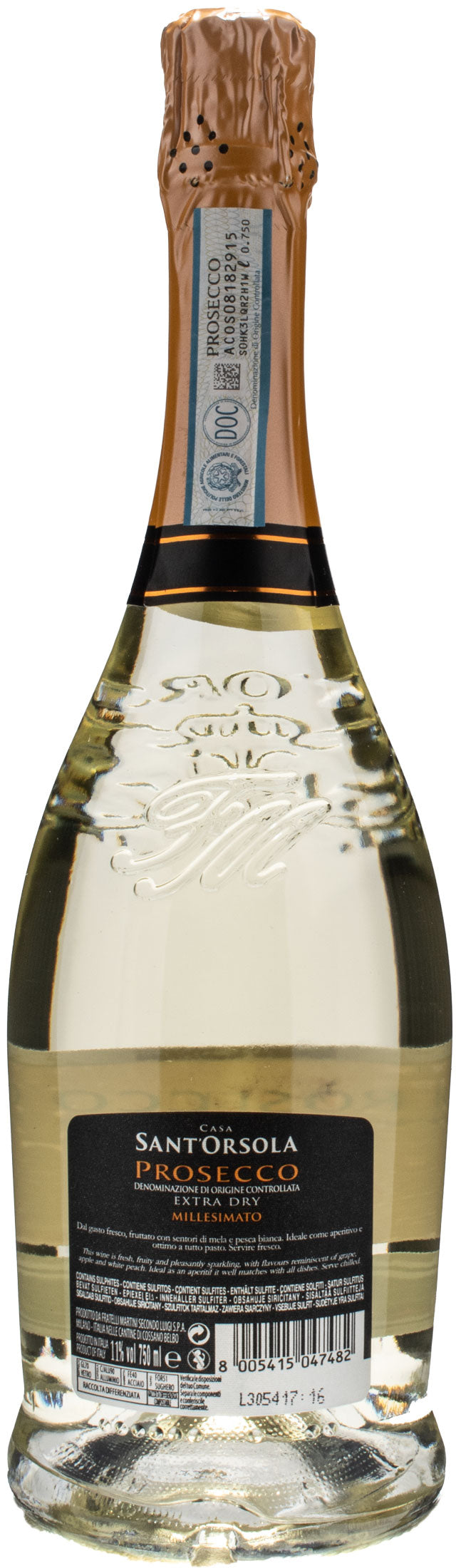 Sant'Orsola Prosecco Extra Dry Millesimato 2022