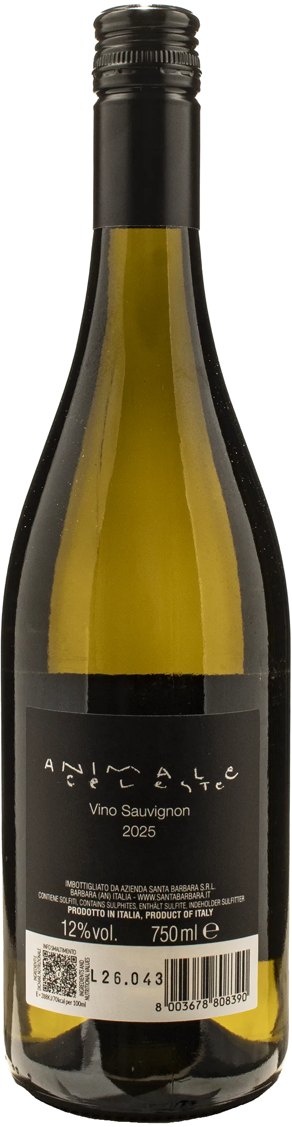 Santa Barbara Animale Celeste Sauvignon 2025