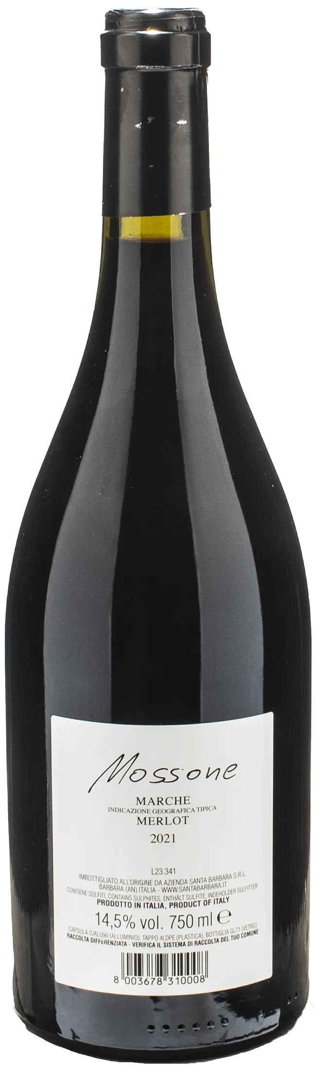 Santa Barbara Stefano Antonucci Mossone Merlot 2021