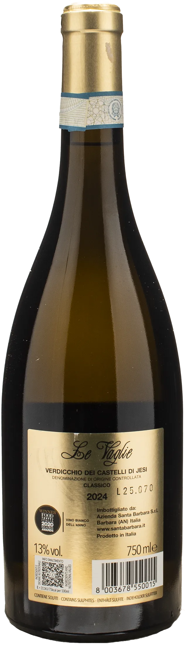 Santa Barbara Verdicchio Dei Castelli di Jesi Classico Le Vaglie 2024