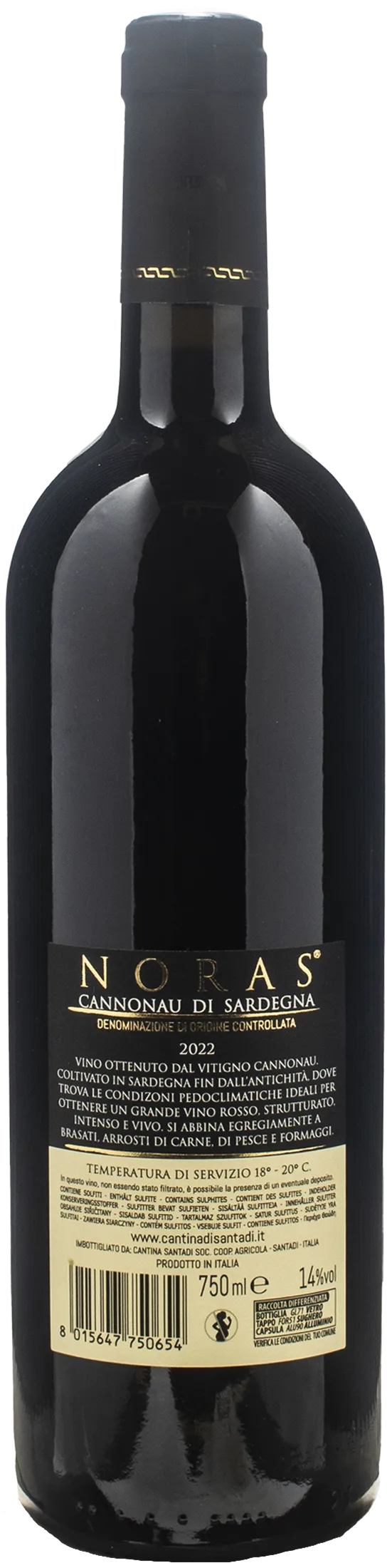 Santadi Cannonau di Sardegna Noras 2022