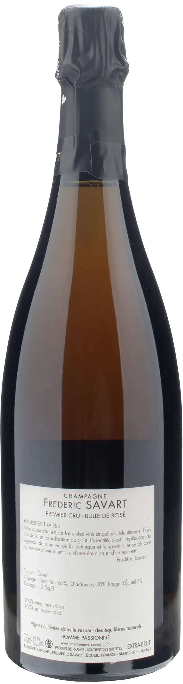 Savart Champagne 1er Cru Bulle de Rosè Vieilles Vignes Extra Brut