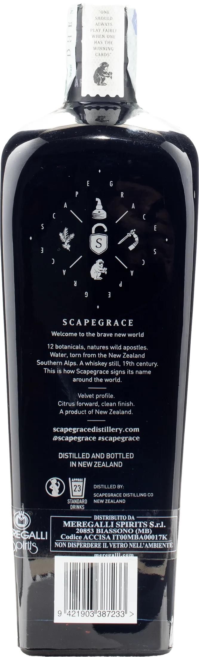 Scapegrace Premium Dry Gin 0.7L