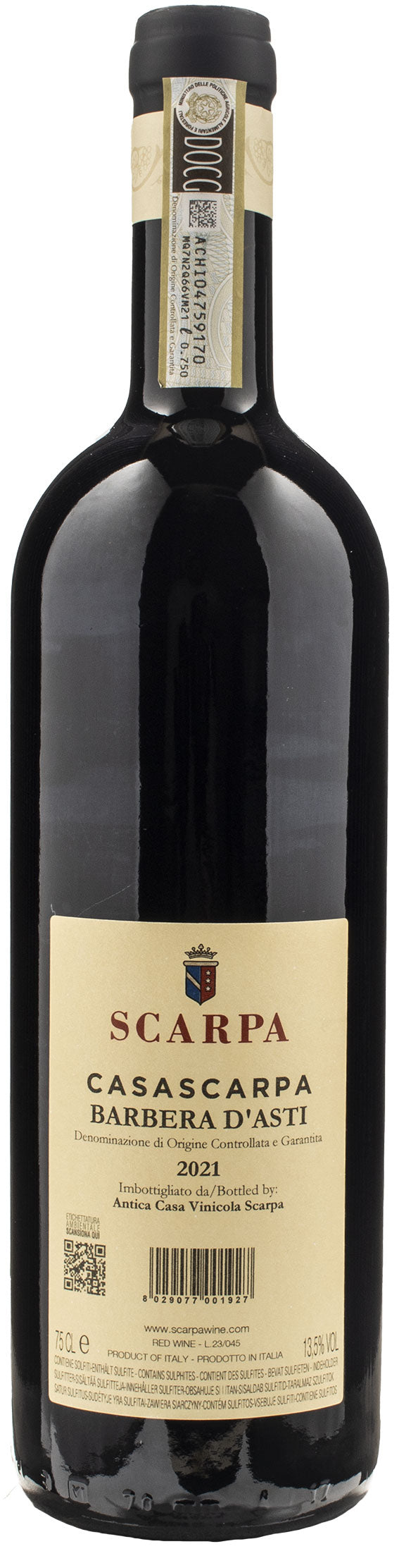 Scarpa Barbera d'Asti Casascarpa 2021