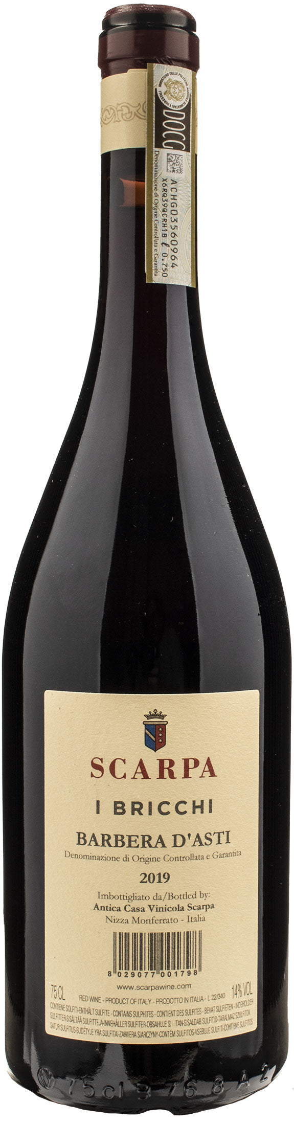Scarpa Barbera d'Asti I Bricchi 2019
