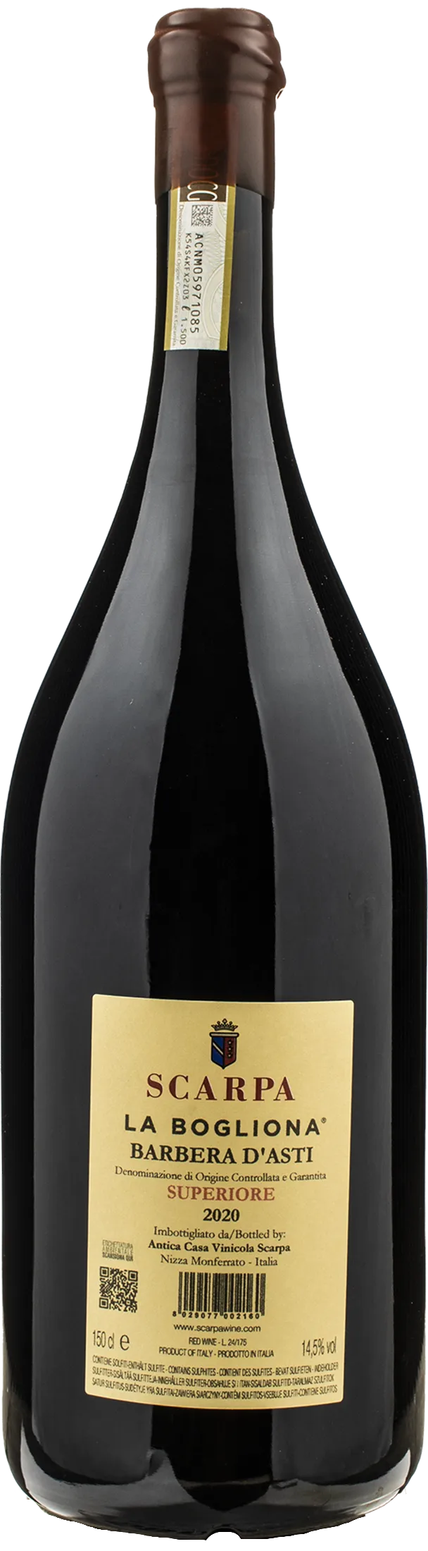 Scarpa Barbera d'Asti Superiore La Bogliona Magnum 2020