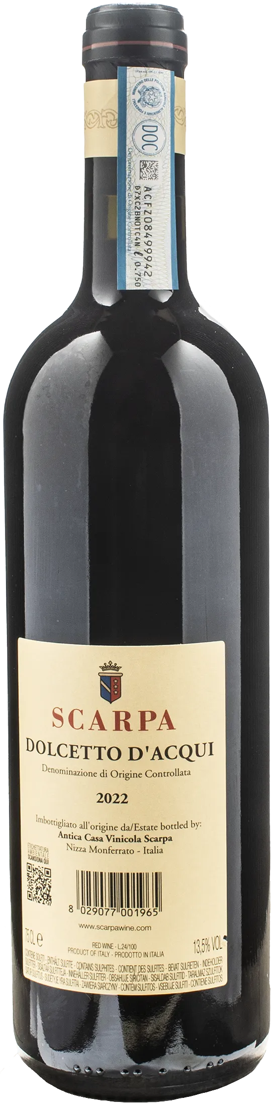 Scarpa Dolcetto d'Acqui 2022