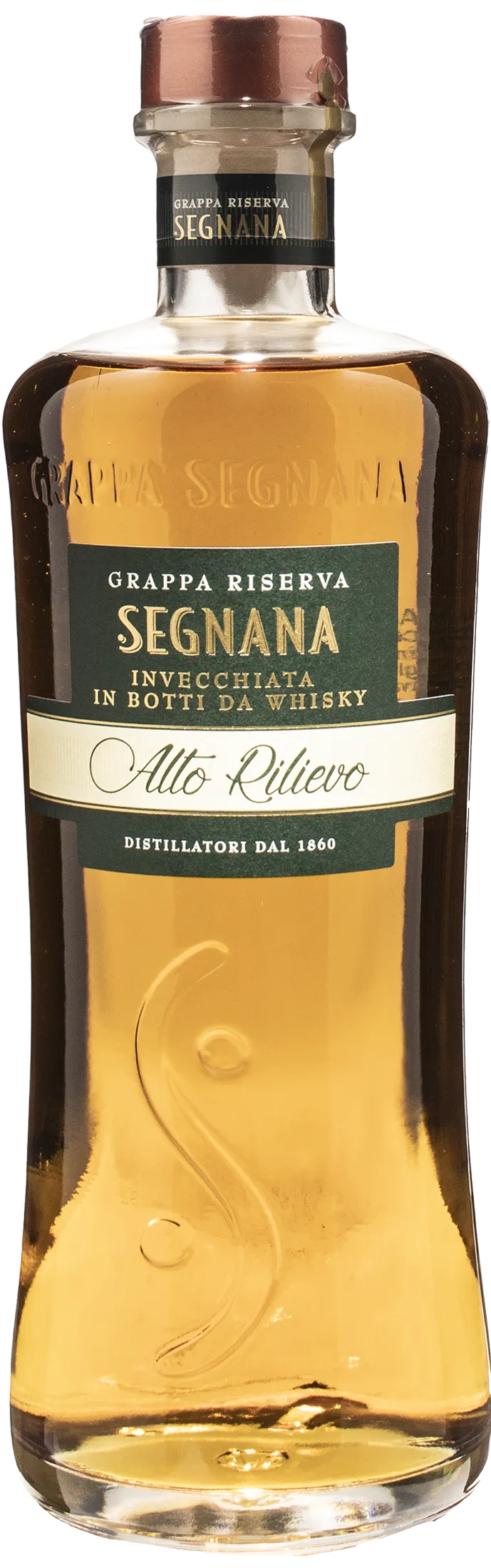 Segnana Grappa Riserva Alto Rilievo Invecchiata in Botti da Whisky 0.7L