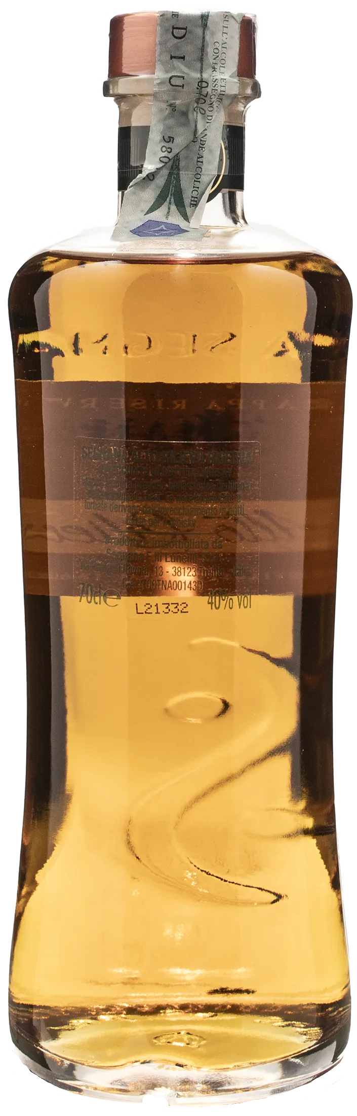 Segnana Grappa Riserva Alto Rilievo Invecchiata in Botti da Whisky 0.7L