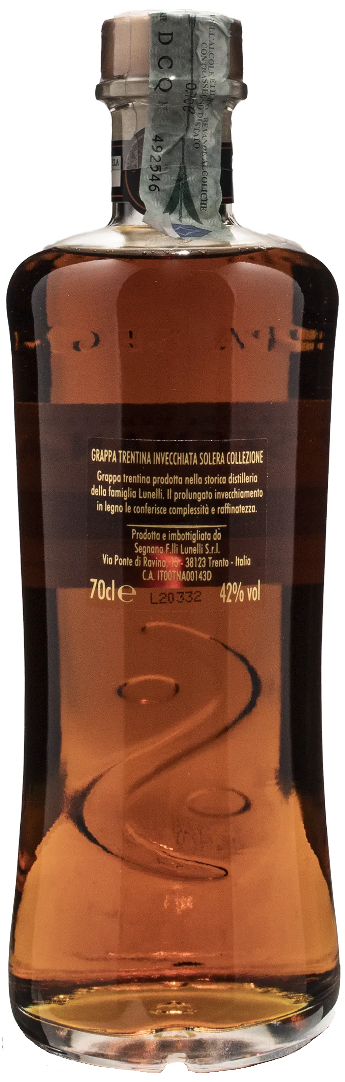 Segnana Grappa Solera Collezione 0.7L