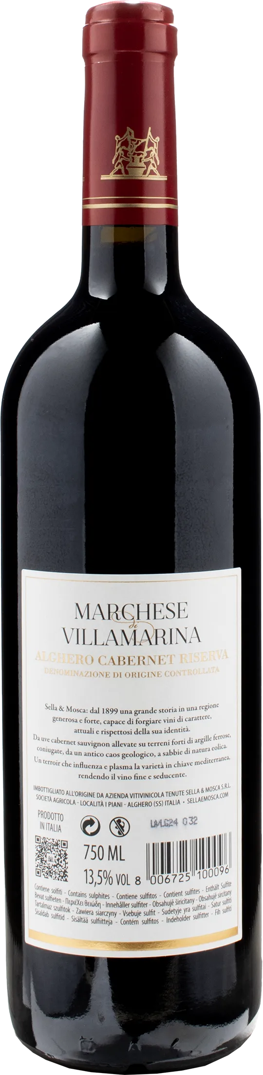 Sella & Mosca Alghero Cabernet Marchese di Villamarina Riserva 2020