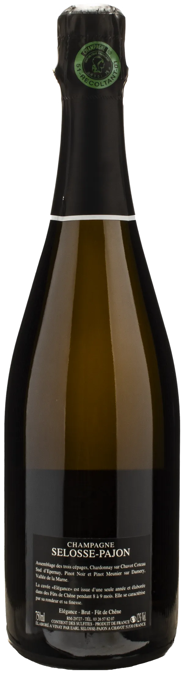Selosse Pajon Champagne Fut de Chene Elegance Brut