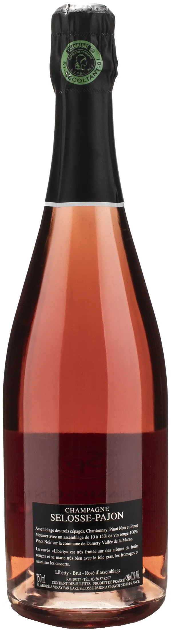 Selosse Pajon Champagne Liberty Rosè d'Assemblage