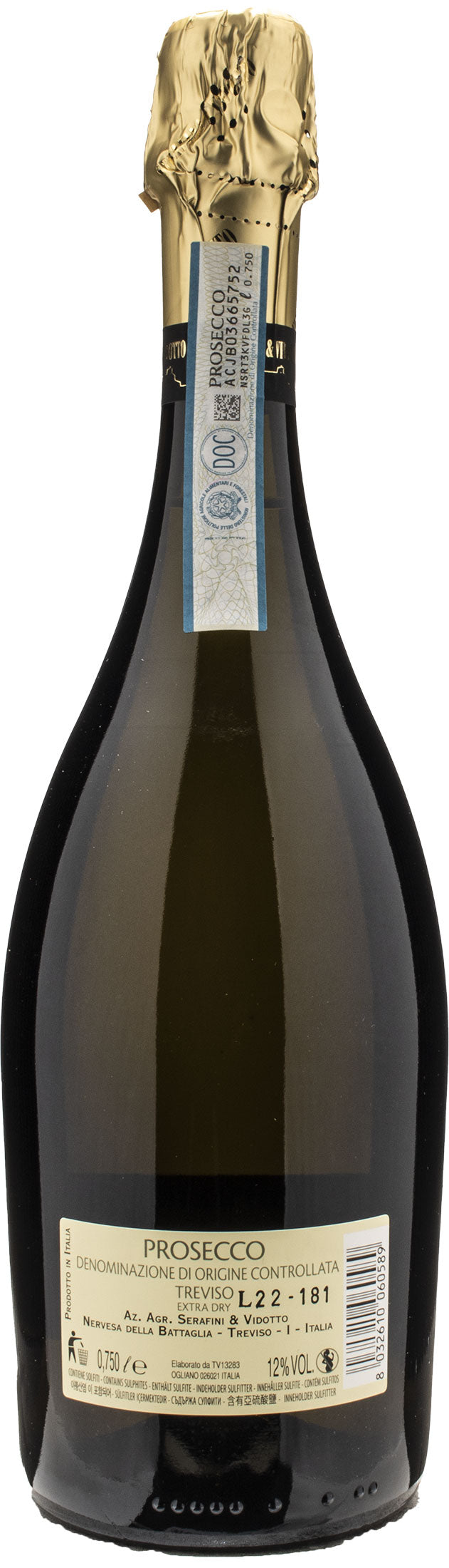 Serafini e Vidotto Prosecco Treviso Bollicine di Prosecco Extra Dry