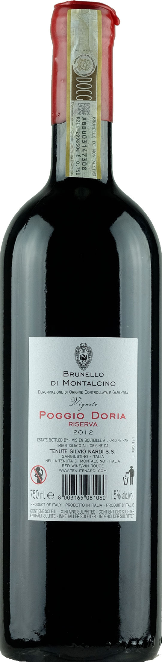 Silvio Nardi Brunello di Montalcino Riserva Poggio Doria 2012