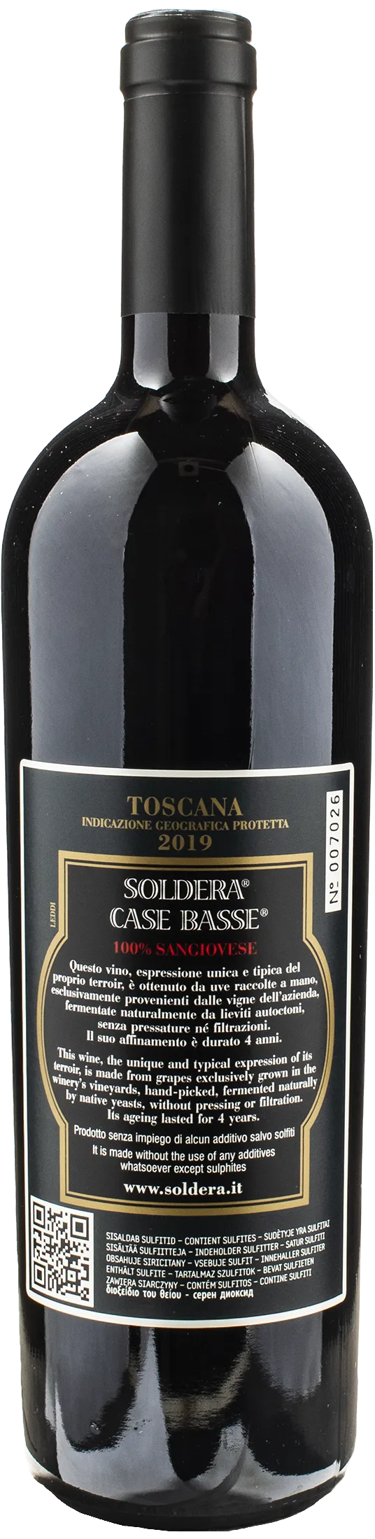 Soldera Case Basse Sangiovese 2019