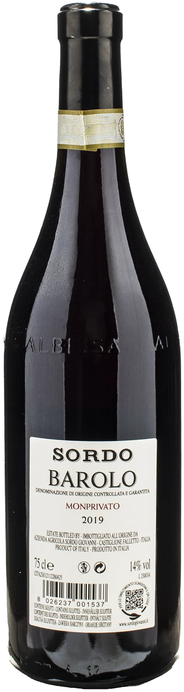 Sordo Giovanni Barolo Monprivato 2019