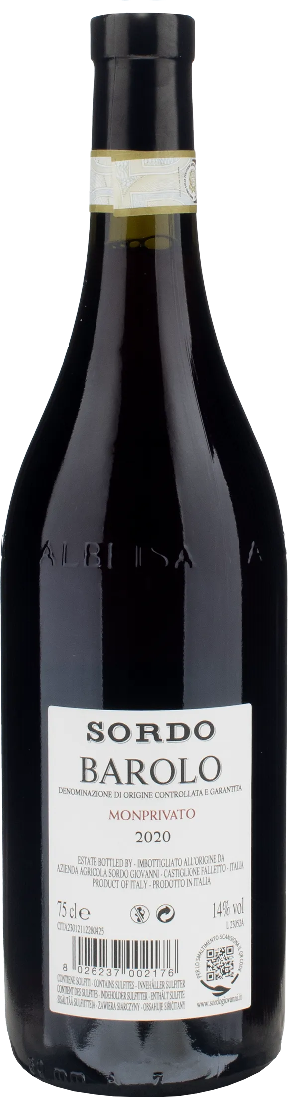 Sordo Giovanni Barolo Monprivato 2020