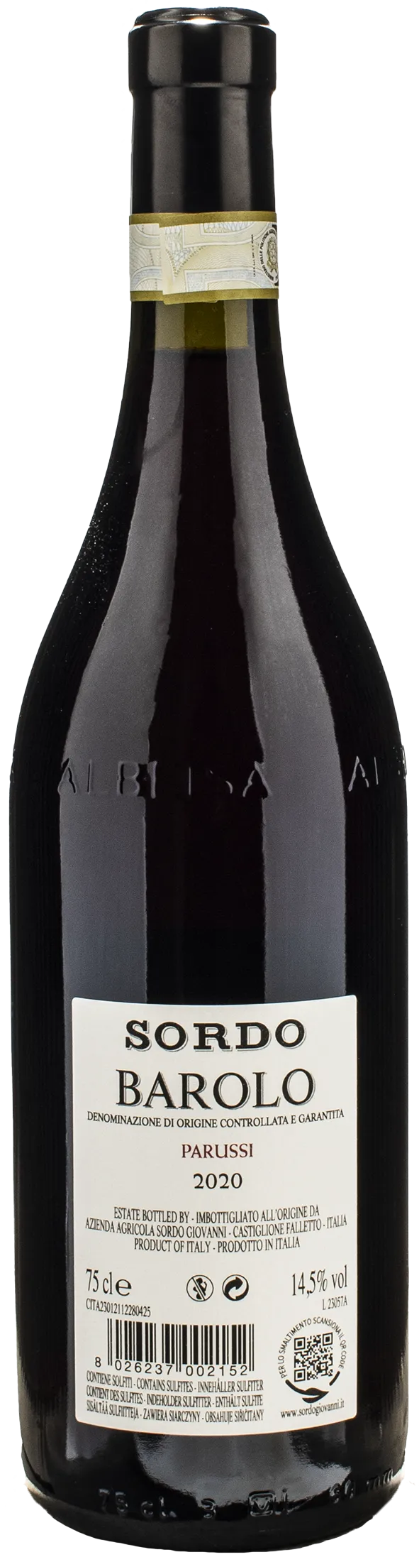 Sordo Giovanni Barolo Parussi 2020