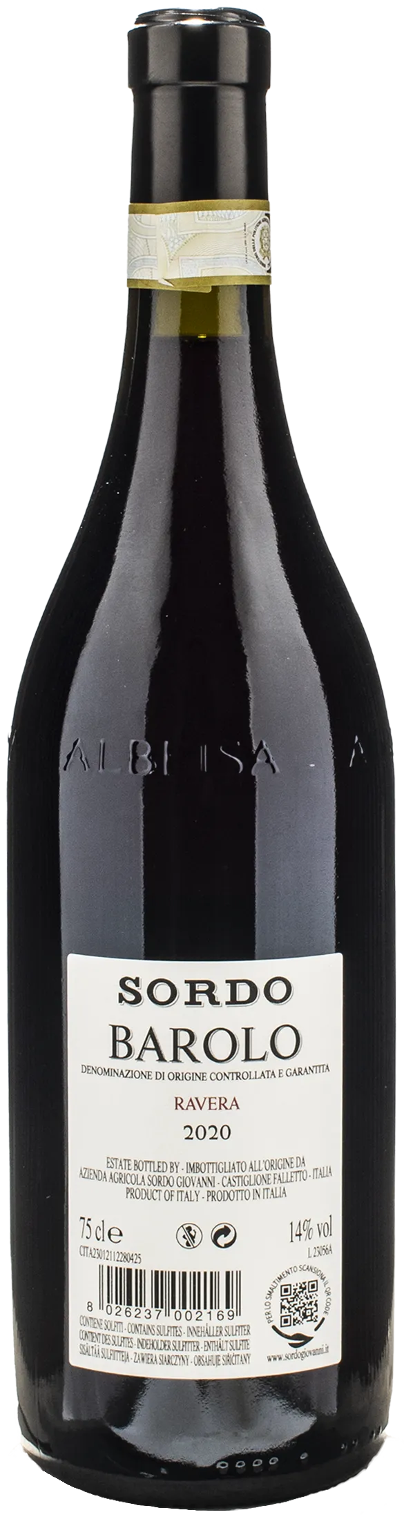 Sordo Giovanni Barolo Ravera 2020