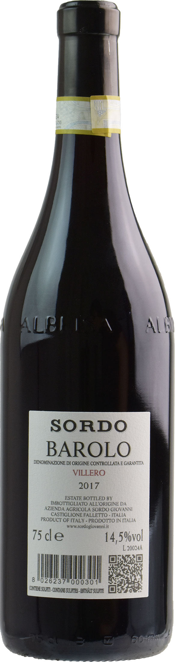 Sordo Giovanni Barolo Villero 2017