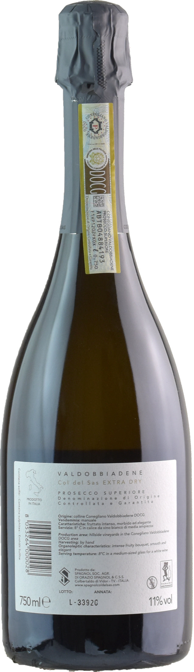 Spagnol Valdobbiadene Prosecco Superiore Col del Sas Extra Dry