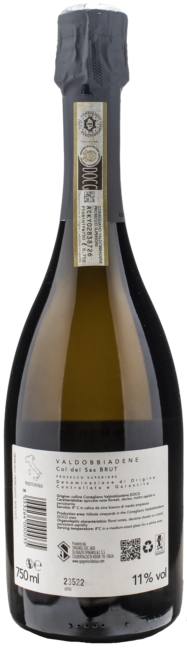 Spagnol Valdobbiadene Prosecco Superiore Col del Sas Brut